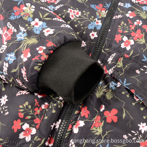 Custom Print Padded Down Puffer Women's Jacket